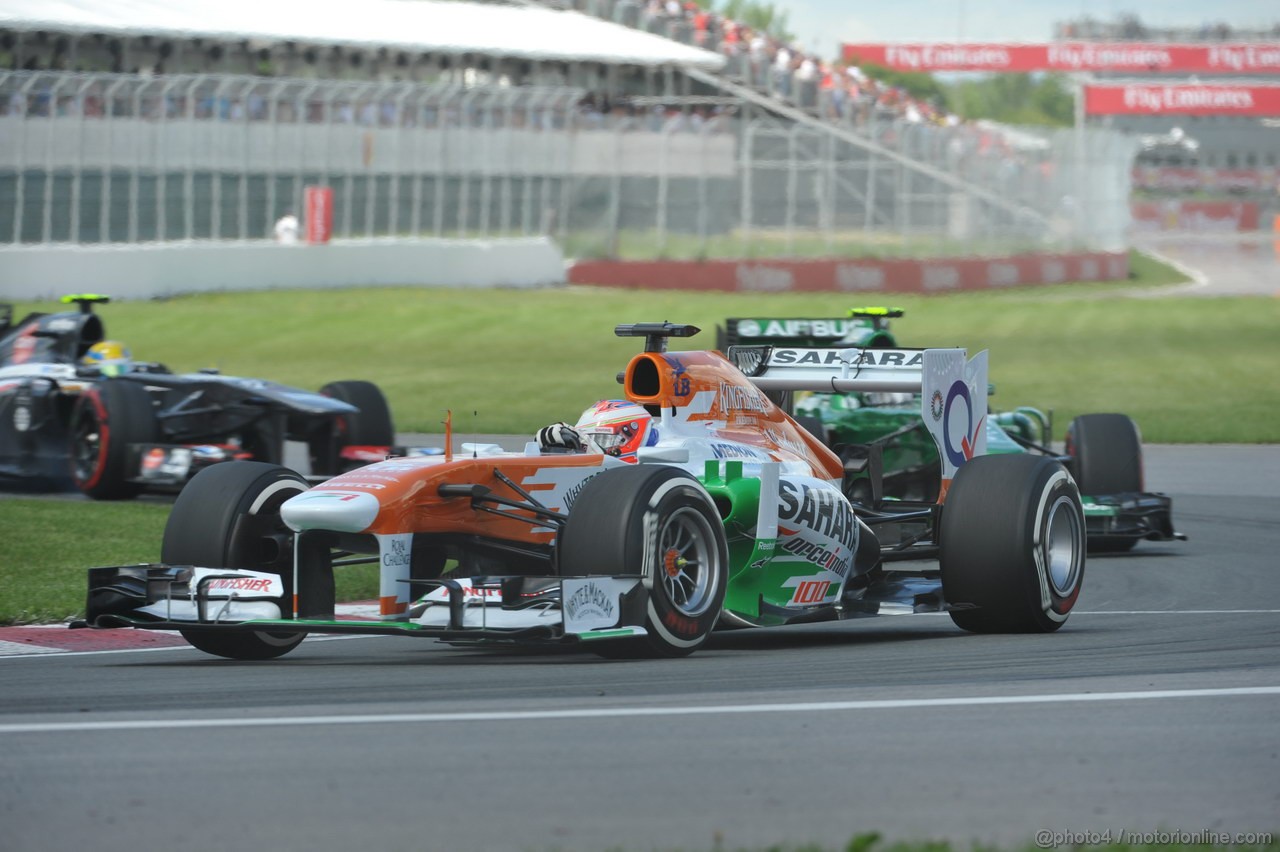 GP CANADA, 09.06.2013- Gara, Paul di Resta (GBR) Sahara Force India F1 Team VJM06