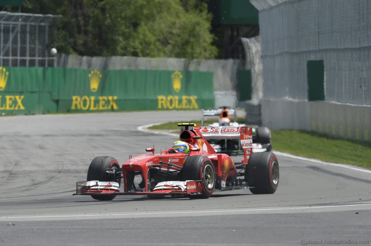 GP CANADA, 09.06.2013- Gara, Felipe Massa (BRA) Ferrari F138