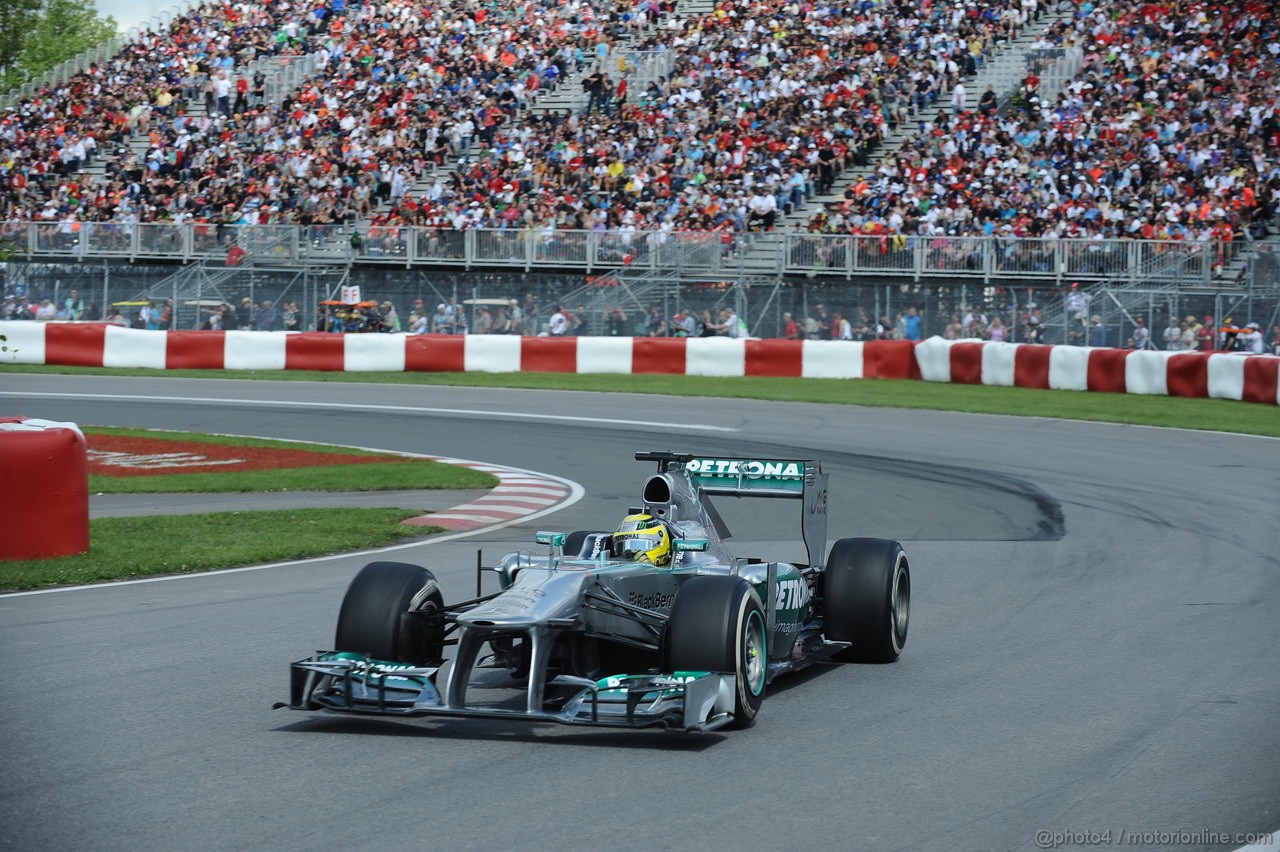 GP CANADA, 09.06.2013- Gara, Nico Rosberg (GER) Mercedes AMG F1 W04