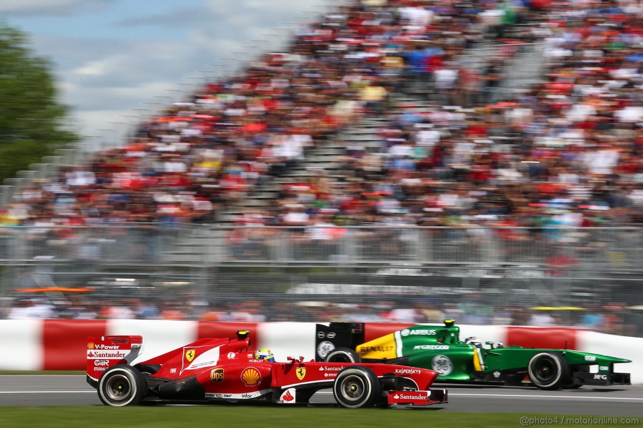 GP CANADA, 09.06.2013- Gara, Felipe Massa (BRA) Ferrari F138