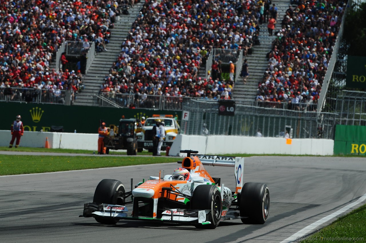 GP CANADA, 09.06.2013- Gara, Paul di Resta (GBR) Sahara Force India F1 Team VJM06