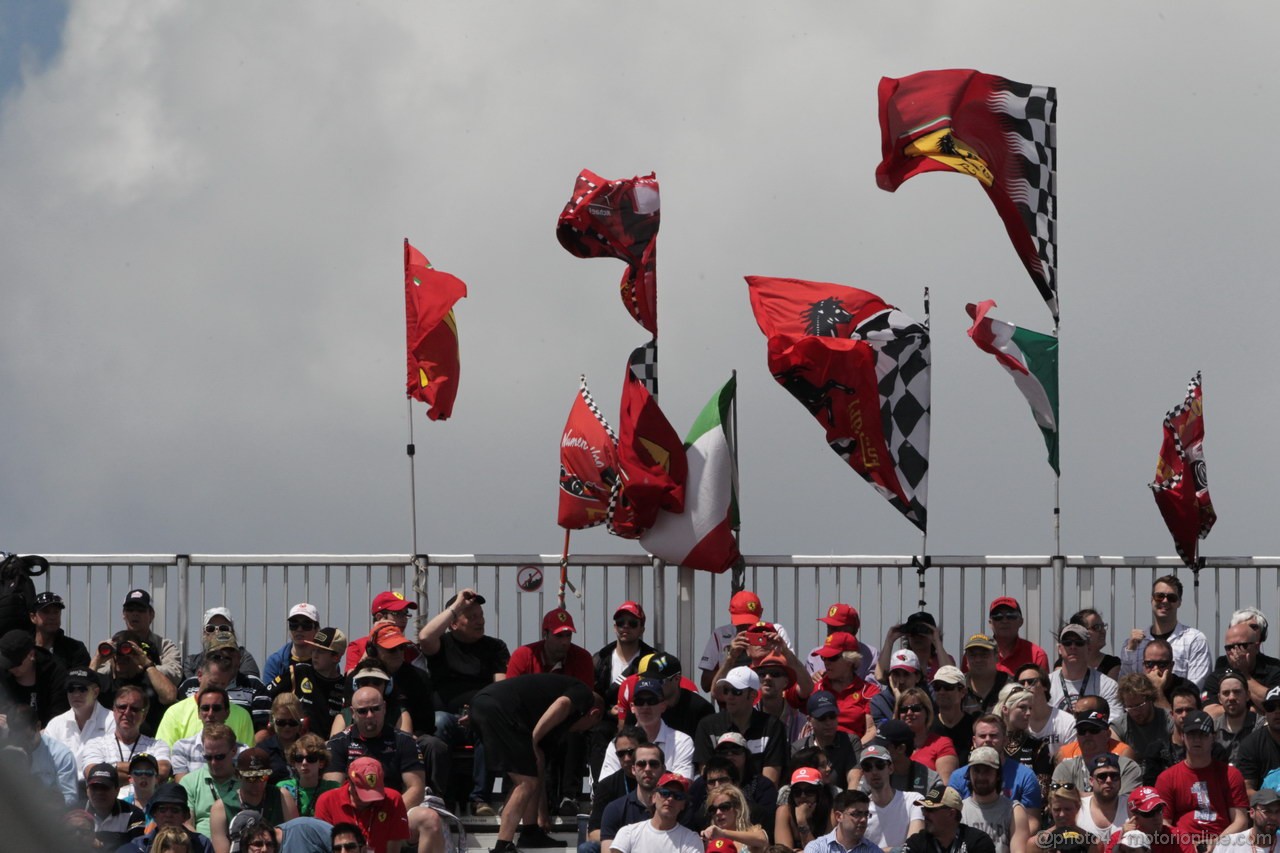 GP CANADA, 09.06.2013- Gara,  Flags