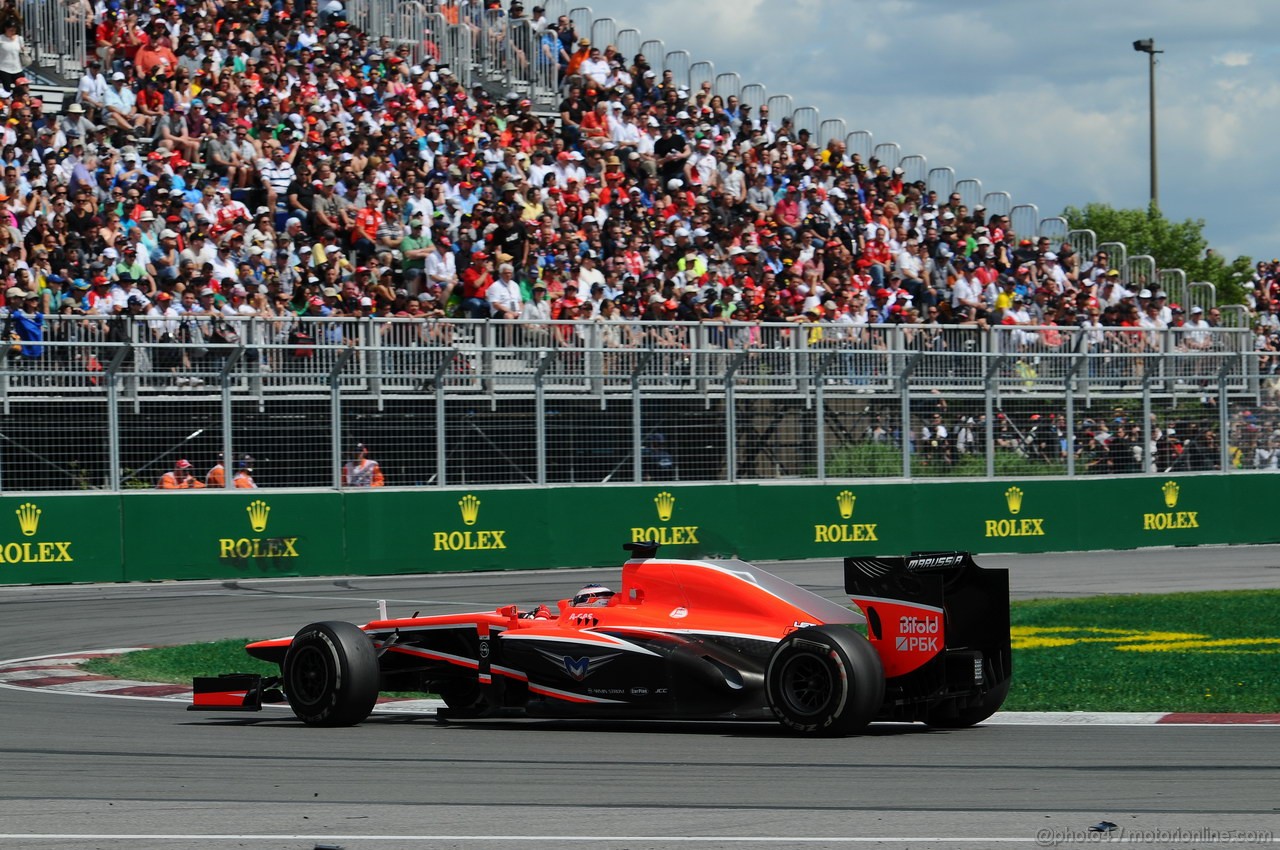 GP CANADA, 09.06.2013- Gara, Jules Bianchi (FRA) Marussia F1 Team MR02