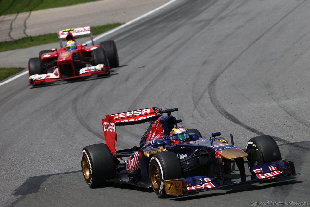 GP CANADA, 09.06.2013- Gara, Jean-Eric Vergne (FRA) Scuderia Toro Rosso STR8