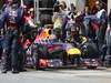 GP CANADA, 09.06.2013- Gara, Mark Webber (AUS) Red Bull Racing RB9 pit stop