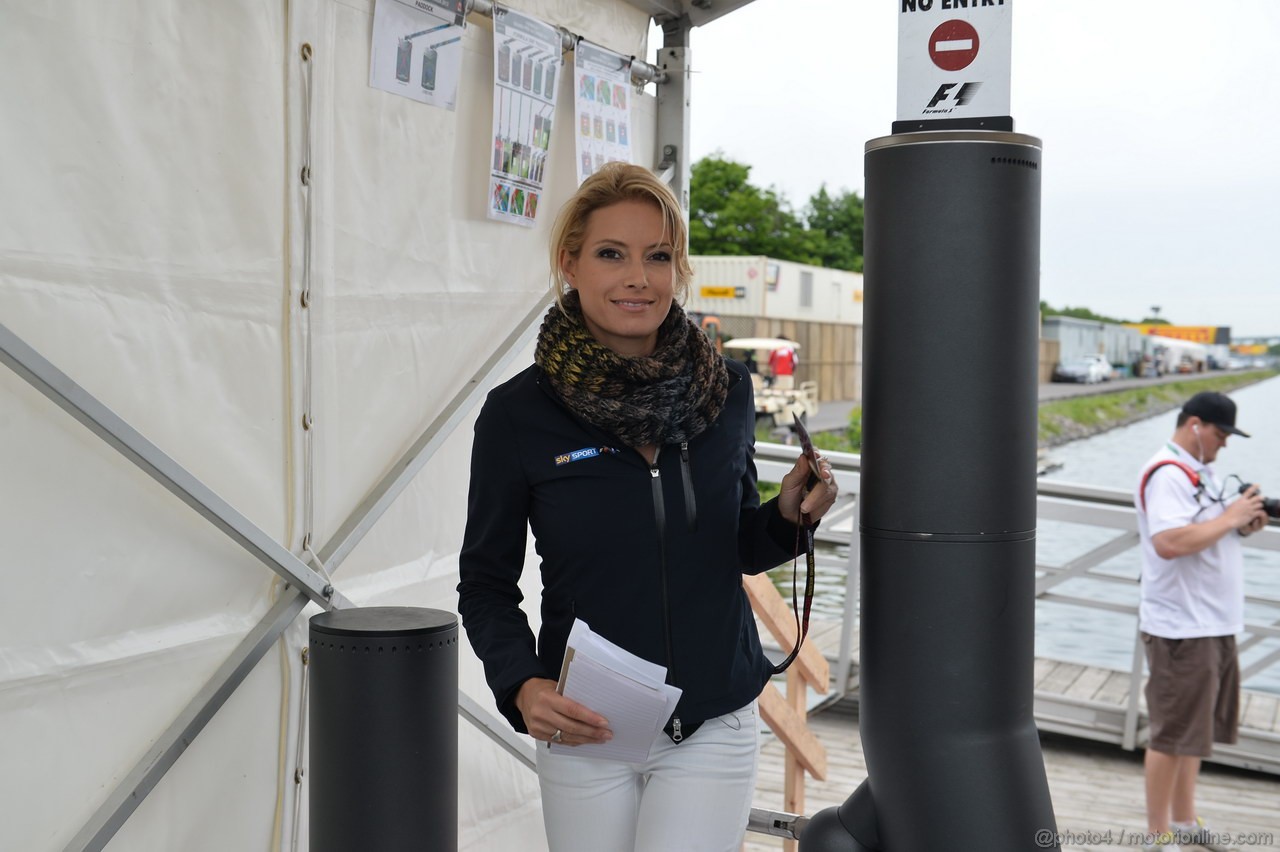 GP CANADA, 06.06.2013- Sarah Winkhaus (ITA), SKY TV