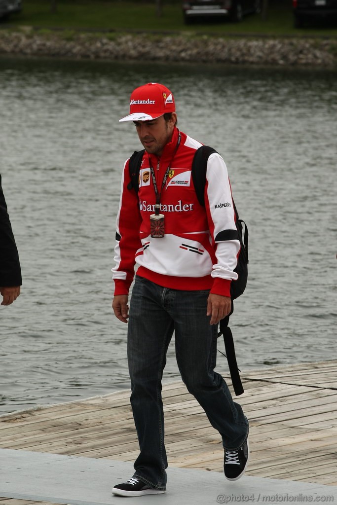 GP CANADA, 06.06.2013- Fernando Alonso (ESP) Ferrari F138
