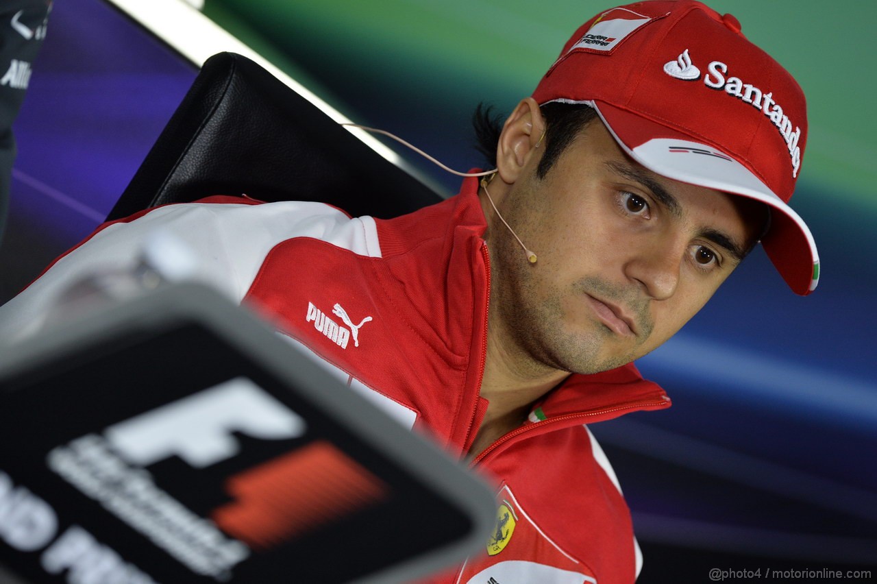GP CANADA, 06.06.2013- Giovedi' Press Conference, Felipe Massa (BRA) Ferrari F138