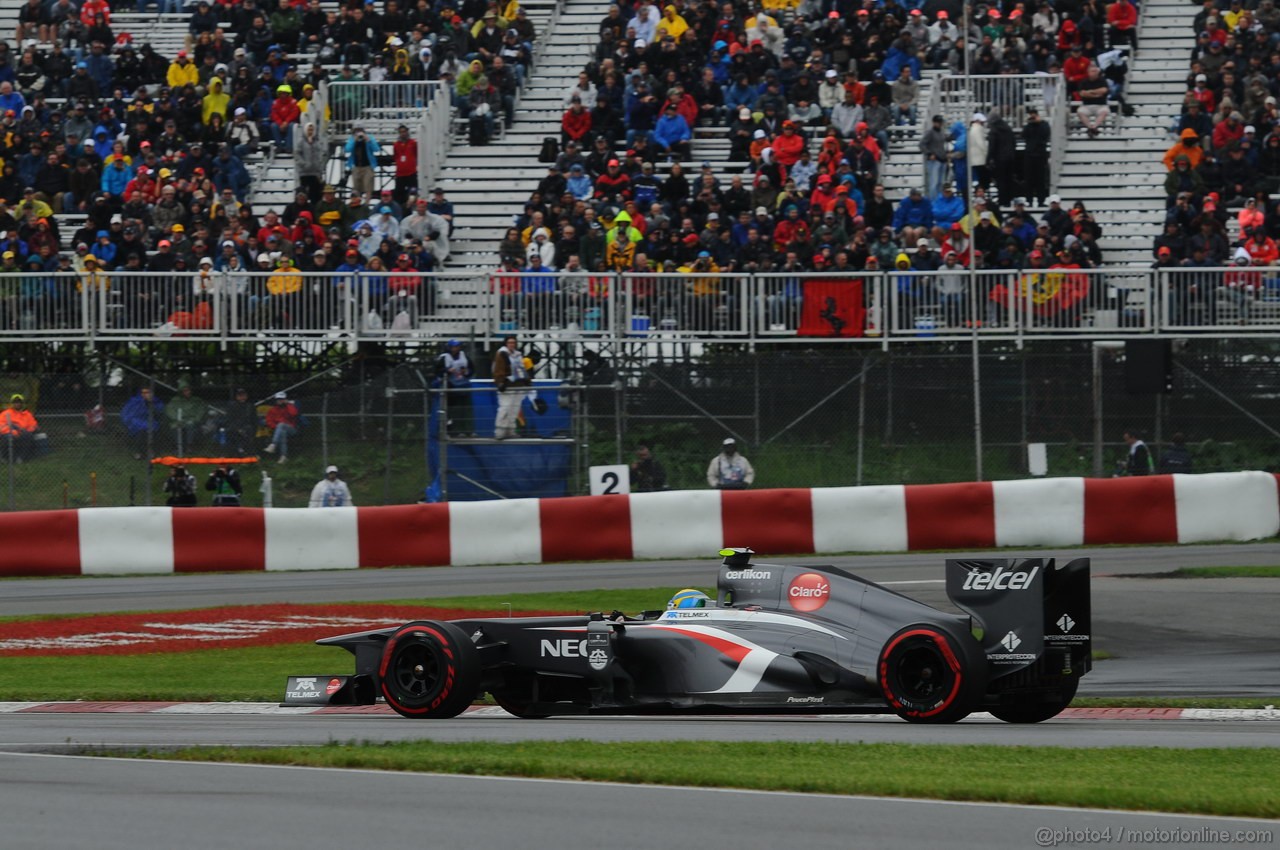 GP CANADA, 08.06.2013- Prove Libere 3,  Esteban Gutierrez (MEX), Sauber F1 Team C32