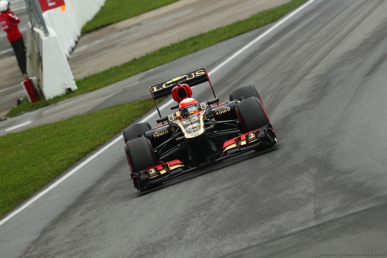 GP CANADA, 08.06.2013- Prove Libere 3,  Romain Grosjean (FRA) Lotus F1 Team E213