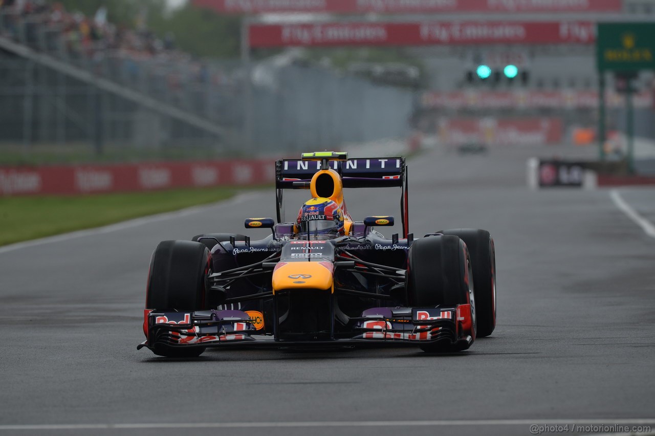 GP CANADA, 08.06.2013- Prove Libere 3,  Mark Webber (AUS) Red Bull Racing RB9