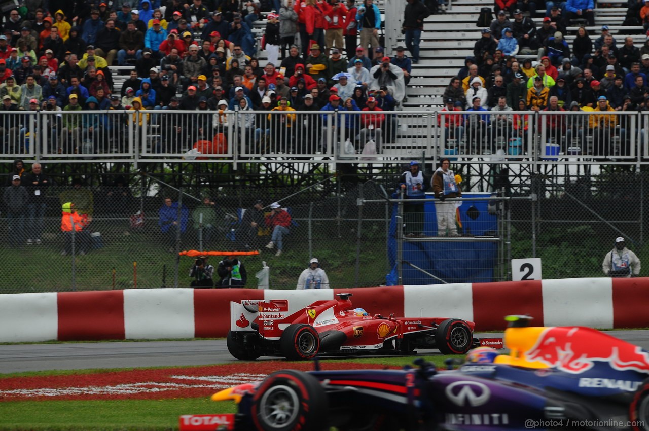 GP CANADA, 08.06.2013- Prove Libere 3,  Fernando Alonso (ESP) Ferrari F138