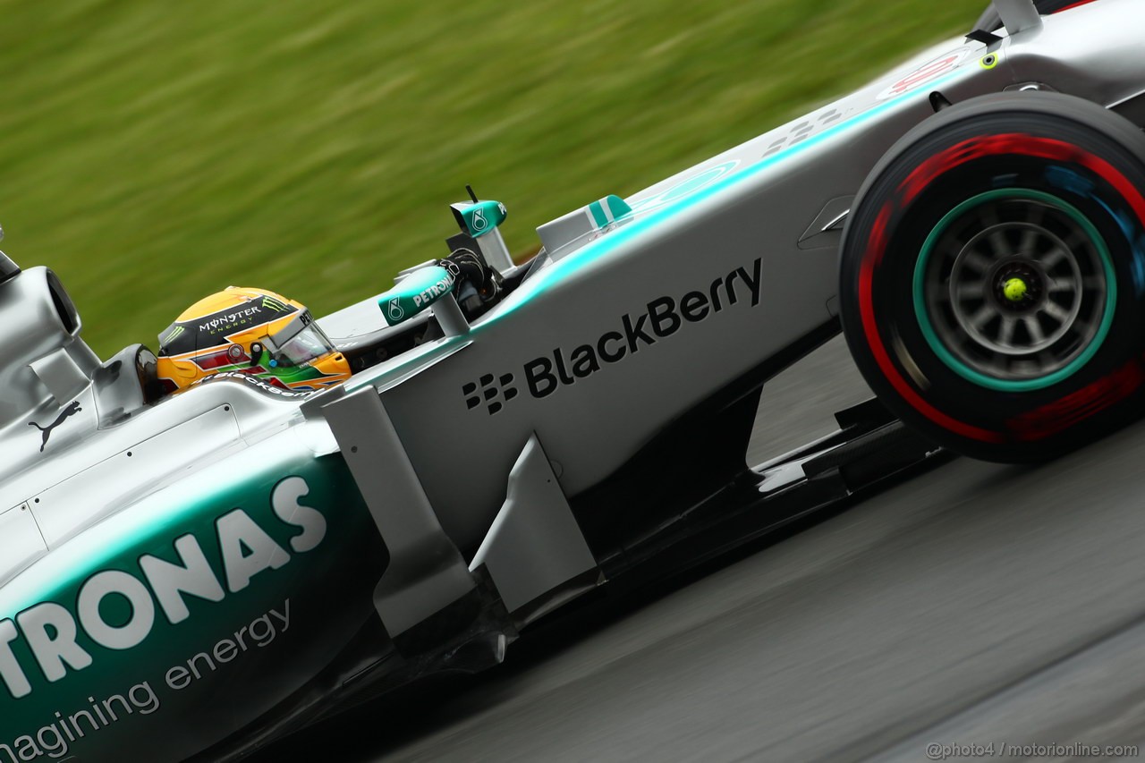 GP CANADA, 08.06.2013- Prove Libere 3,  Lewis Hamilton (GBR) Mercedes AMG F1 W04