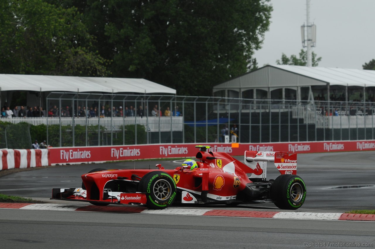 GP CANADA, 08.06.2013- Prove Libere 3,  Felipe Massa (BRA) Ferrari F138