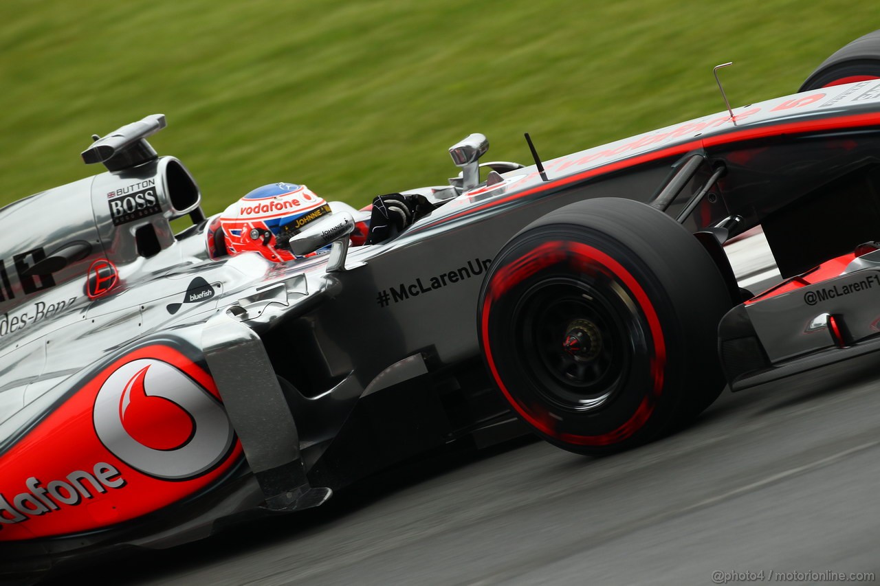 GP CANADA, 08.06.2013- Prove Libere 3,  Jenson Button (GBR) McLaren Mercedes MP4-28