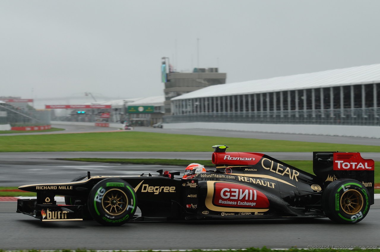 GP CANADA, 08.06.2013- Prove Libere 3,  Romain Grosjean (FRA) Lotus F1 Team E213