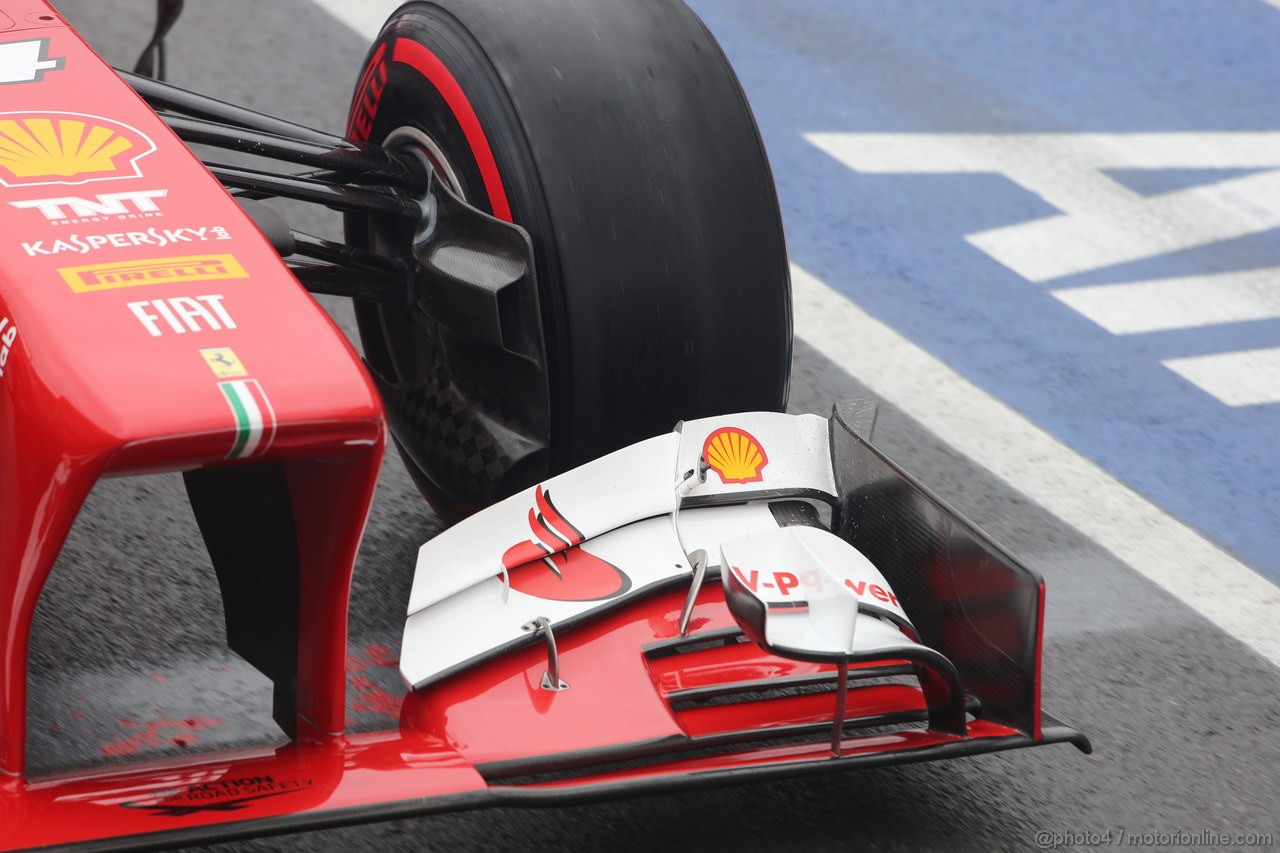 GP CANADA, 08.06.2013- Prove Libere 3,  Fernando Alonso (ESP) Ferrari F138 detail of Frontal Wing