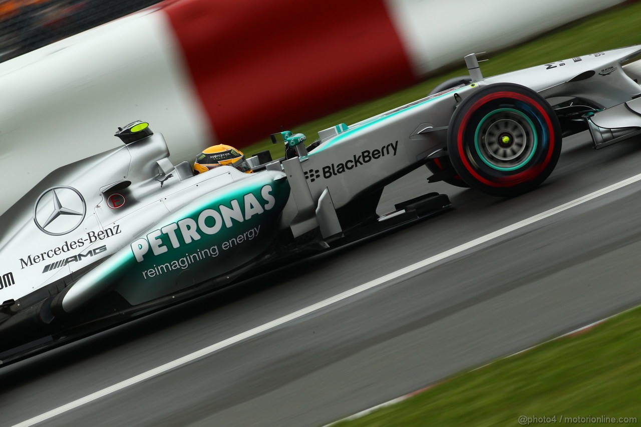 GP CANADA, 08.06.2013- Prove Libere 3,  Lewis Hamilton (GBR) Mercedes AMG F1 W04