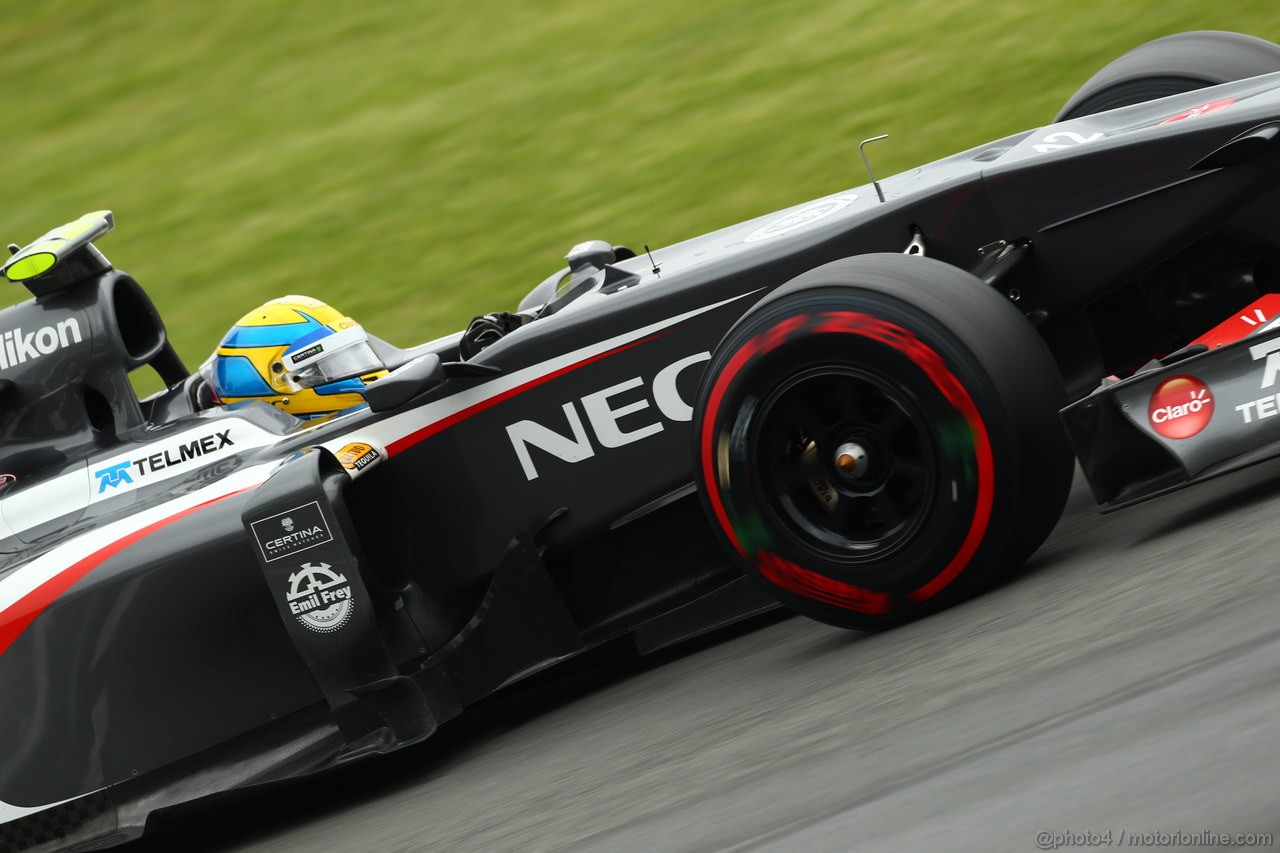 GP CANADA, 08.06.2013- Prove Libere 3,  Esteban Gutierrez (MEX), Sauber F1 Team C32