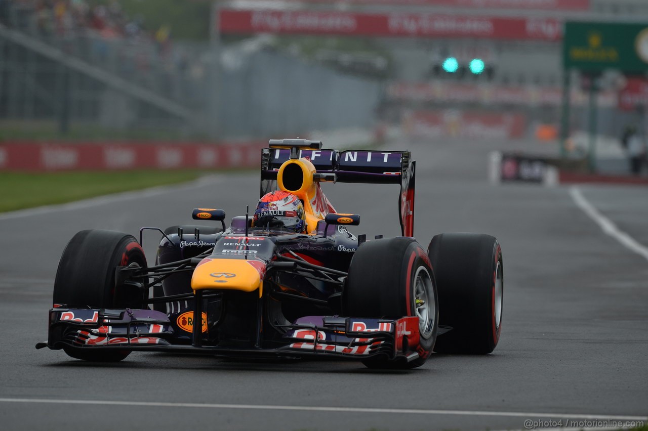 GP CANADA, 08.06.2013- Prove Libere 3,  Sebastian Vettel (GER) Red Bull Racing RB9