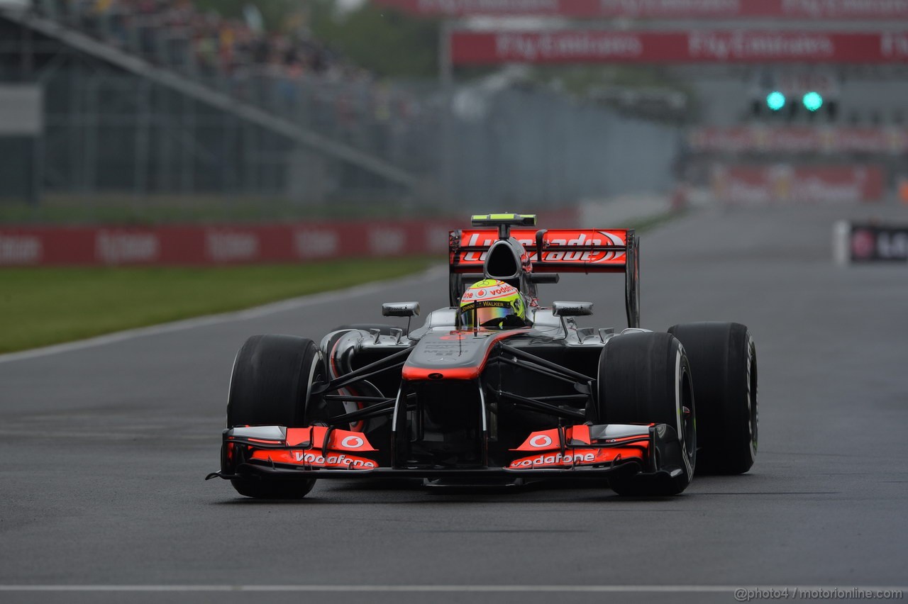 GP CANADA, 08.06.2013- Prove Libere 3,  Sergio Perez (MEX) McLaren MP4-28