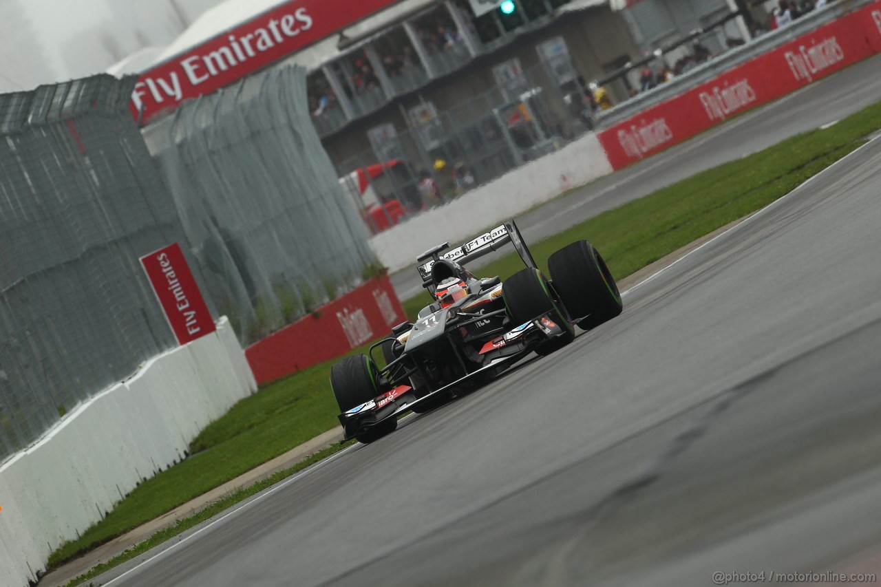 GP CANADA, 08.06.2013- Prove Libere 3,  Nico Hulkenberg (GER) Sauber F1 Team C32