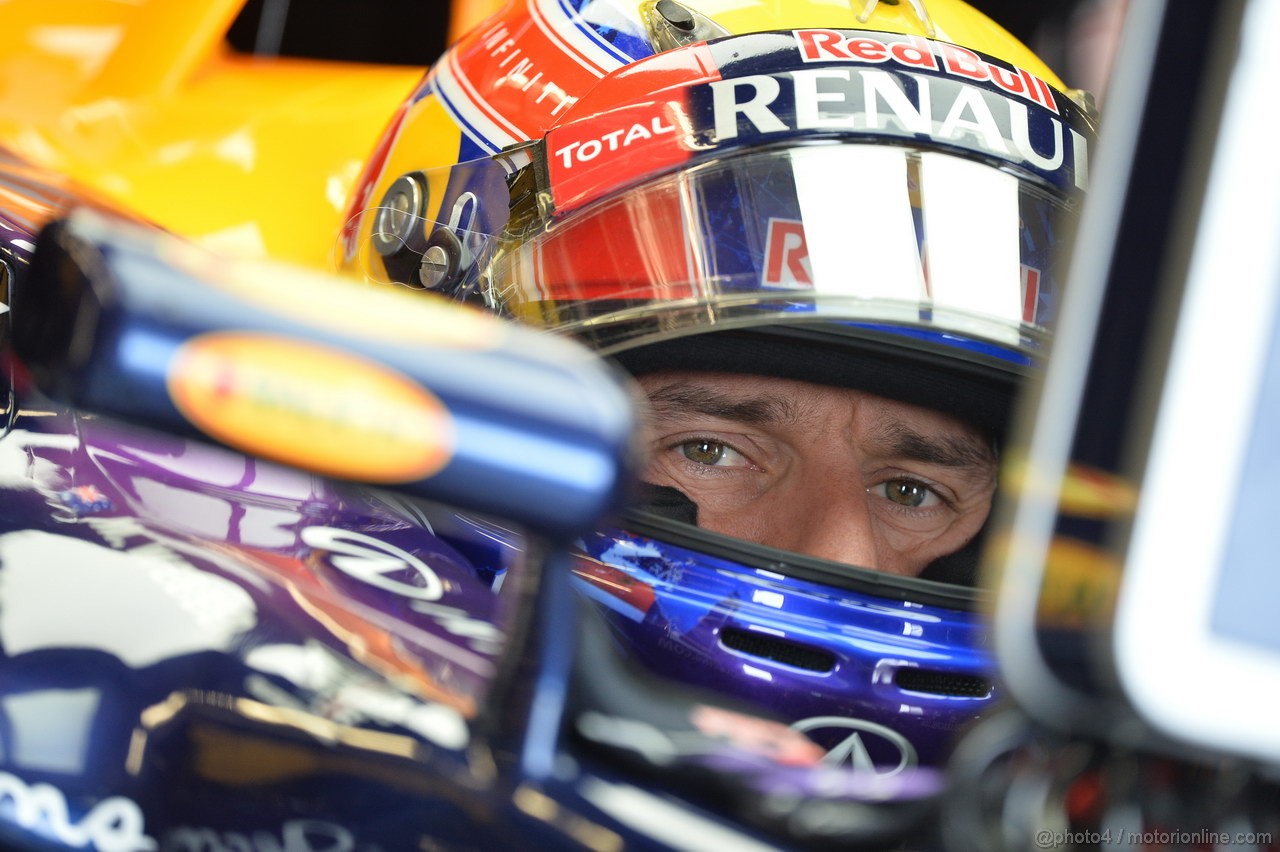 GP CANADA, 08.06.2013- Prove Libere 3,  Mark Webber (AUS) Red Bull Racing RB9