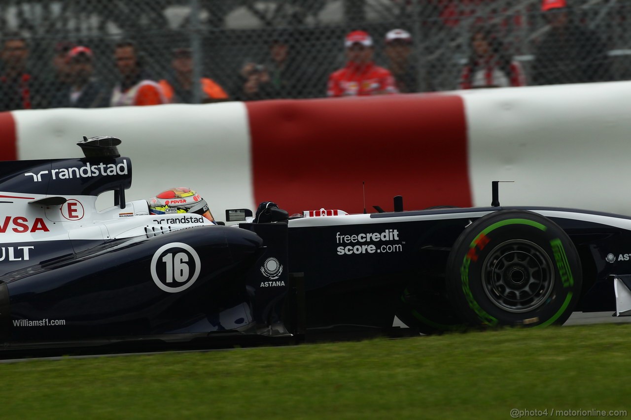 GP CANADA, 08.06.2013- Prove Libere 3,  Pastor Maldonado (VEN) Williams F1 Team FW35