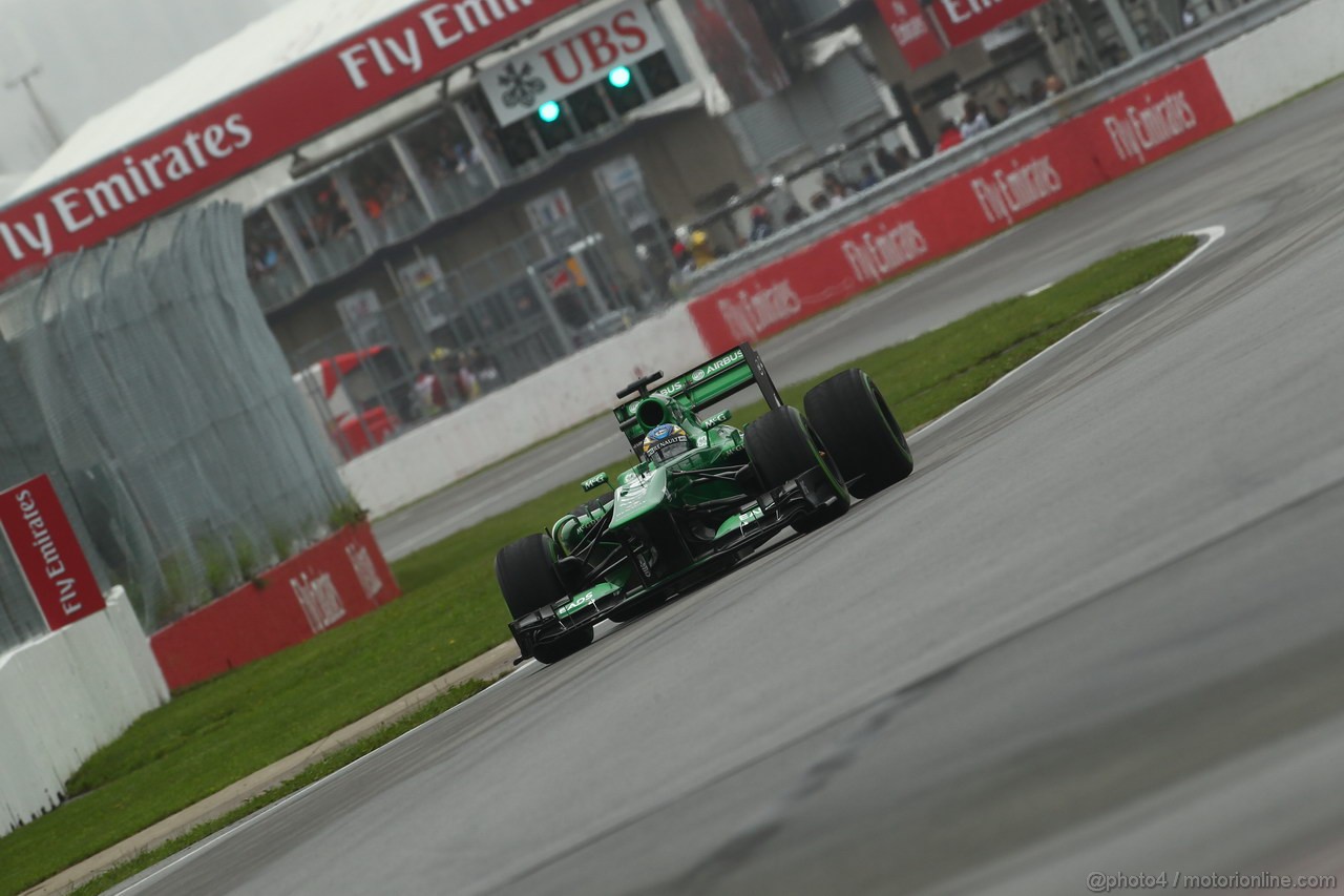 GP CANADA, 08.06.2013- Prove Libere 3,  Charles Pic (FRA) Caterham F1 Team CT03