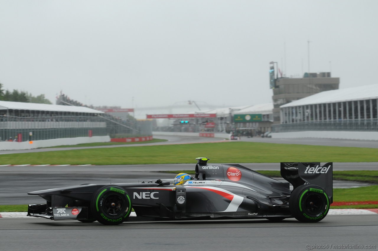 GP CANADA, 08.06.2013- Prove Libere 3,  Esteban Gutierrez (MEX), Sauber F1 Team C32
