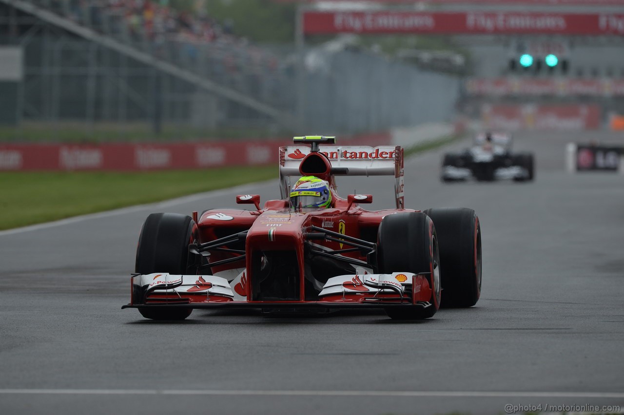 GP CANADA, 08.06.2013- Prove Libere 3,  Felipe Massa (BRA) Ferrari F138