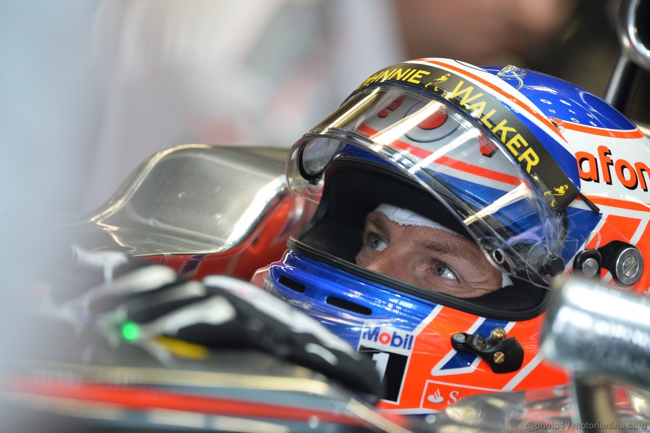 GP CANADA, 08.06.2013- Prove Libere 3, Jenson Button (GBR) McLaren Mercedes MP4-28
