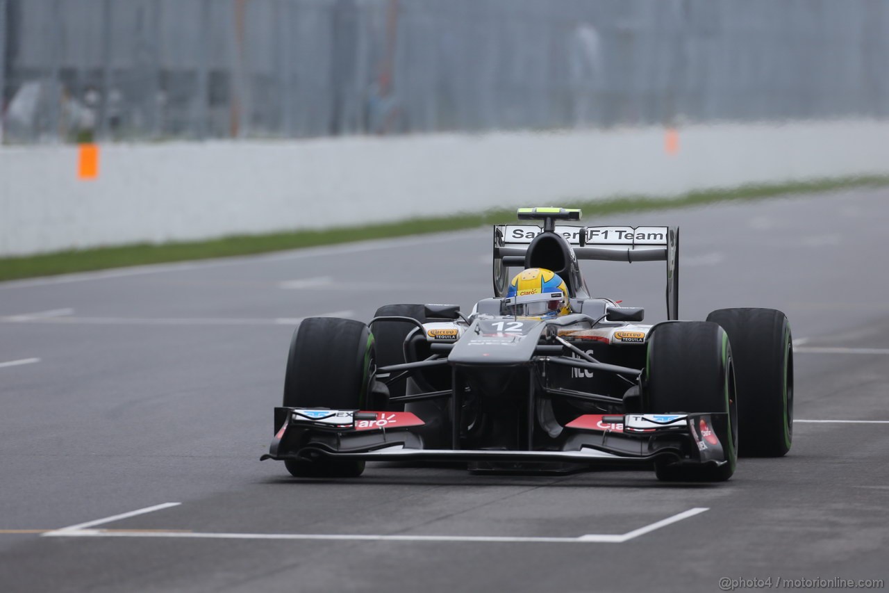 GP CANADA, 08.06.2013- Prove Libere 3, Esteban Gutierrez (MEX), Sauber F1 Team C32