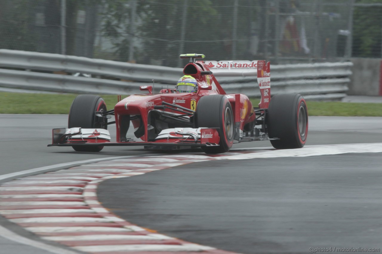 GP CANADA, 08.06.2013- Prove Libere 3, Felipe Massa (BRA) Ferrari F138