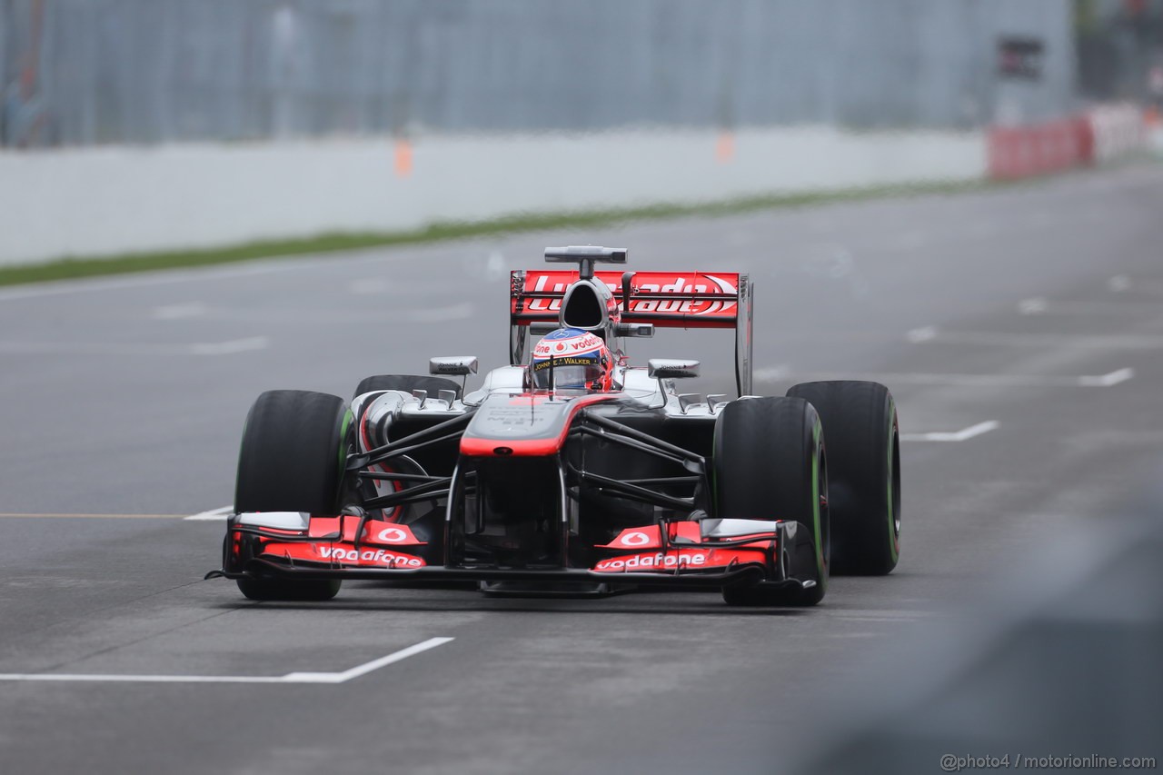 GP CANADA, 08.06.2013- Prove Libere 3, Jenson Button (GBR) McLaren Mercedes MP4-28