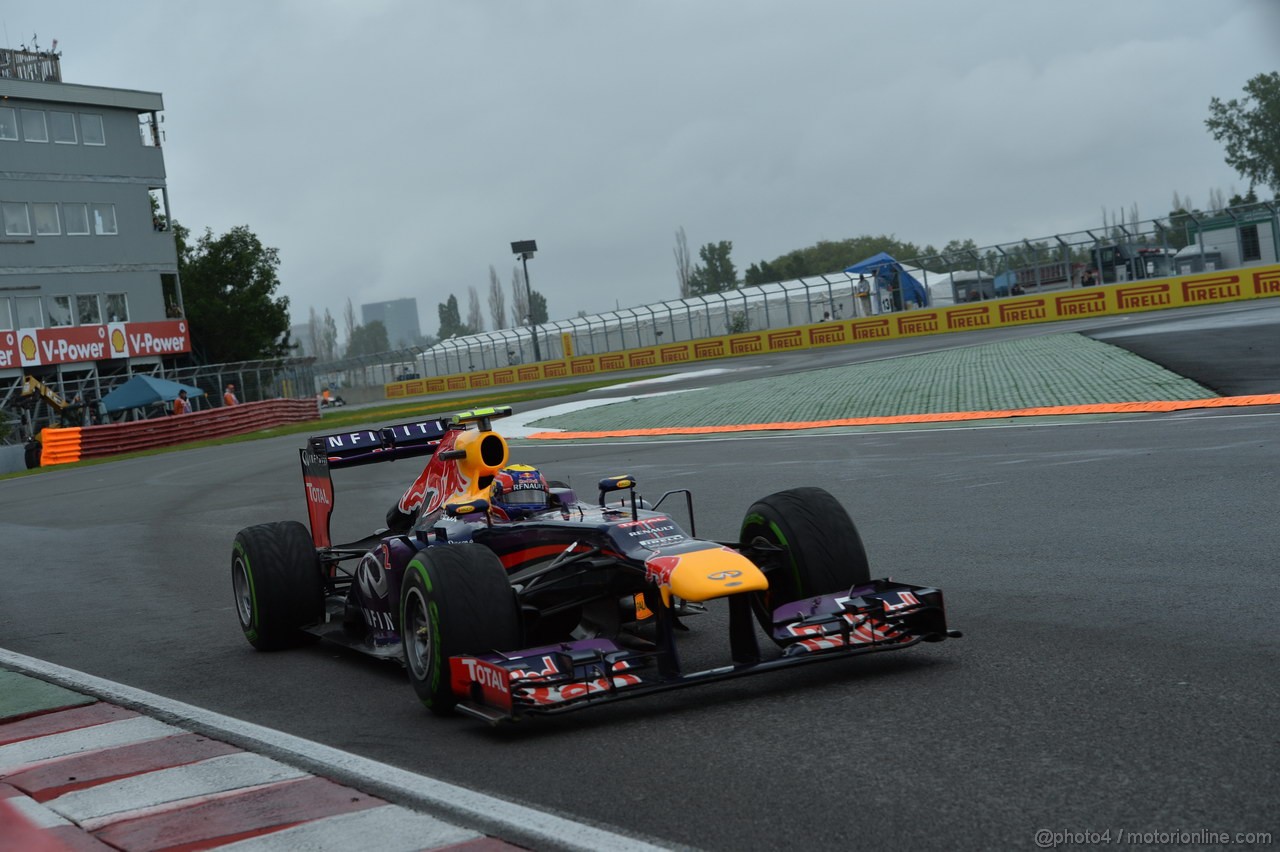 GP CANADA, 08.06.2013- Qualifiche, Mark Webber (AUS) Red Bull Racing RB9