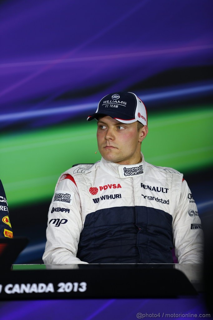 GP CANADA, 08.06.2013- Qualifiche Press Conference, 3rd Valtteri Bottas (FIN), Williams F1 Team FW35
