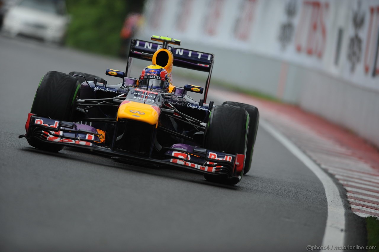 GP CANADA, 08.06.2013- Qualifiche, Mark Webber (AUS) Red Bull Racing RB9