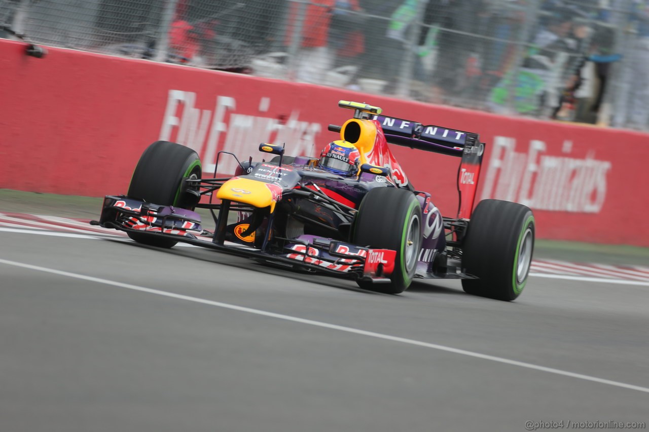 GP CANADA, 08.06.2013- Qualifiche, Mark Webber (AUS) Red Bull Racing RB9