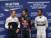 GP CANADA, 08.06.2013- Qualifiche: celebration Pole Position Sebastian Vettel (GER) Red Bull Racing RB9, 2nd Lewis Hamilton (GBR) Mercedes AMG F1 W04, 3rd Valtteri Bottas (FIN), Williams F1 Team FW35