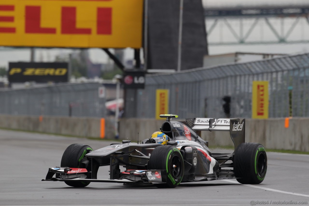 GP CANADA, 07.06.2013- Prove Libere 1, Esteban Gutierrez (MEX), Sauber F1 Team C32