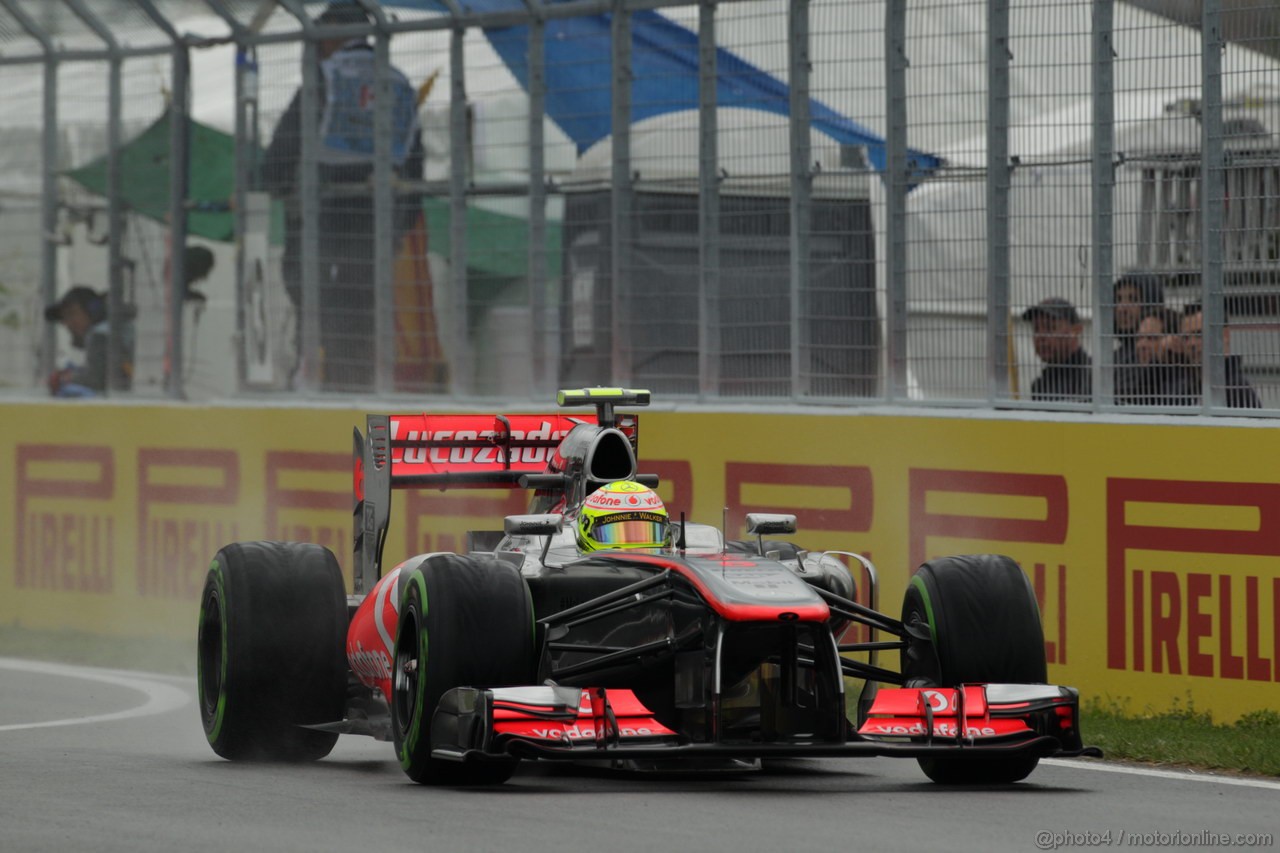 GP CANADA, 07.06.2013- Prove Libere 1, Sergio Perez (MEX) McLaren MP4-28 
