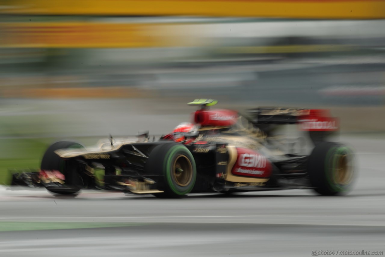 GP CANADA, 07.06.2013- Prove Libere 1, Romain Grosjean (FRA) Lotus F1 Team E213