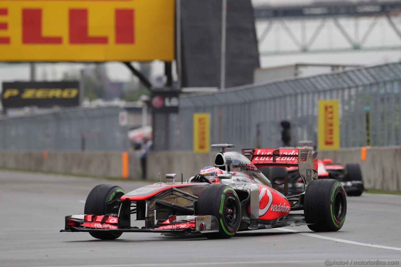 GP CANADA, 07.06.2013- Prove Libere 1, Jenson Button (GBR) McLaren Mercedes MP4-28 