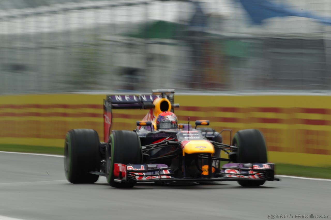 GP CANADA, 07.06.2013- Prove Libere 1, Sebastian Vettel (GER) Red Bull Racing RB9