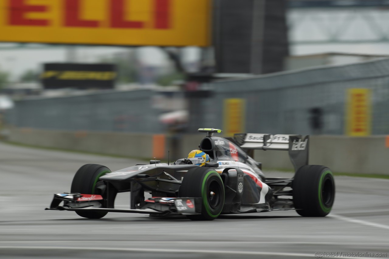 GP CANADA, 07.06.2013- Prove Libere 1, Esteban Gutierrez (MEX), Sauber F1 Team C32