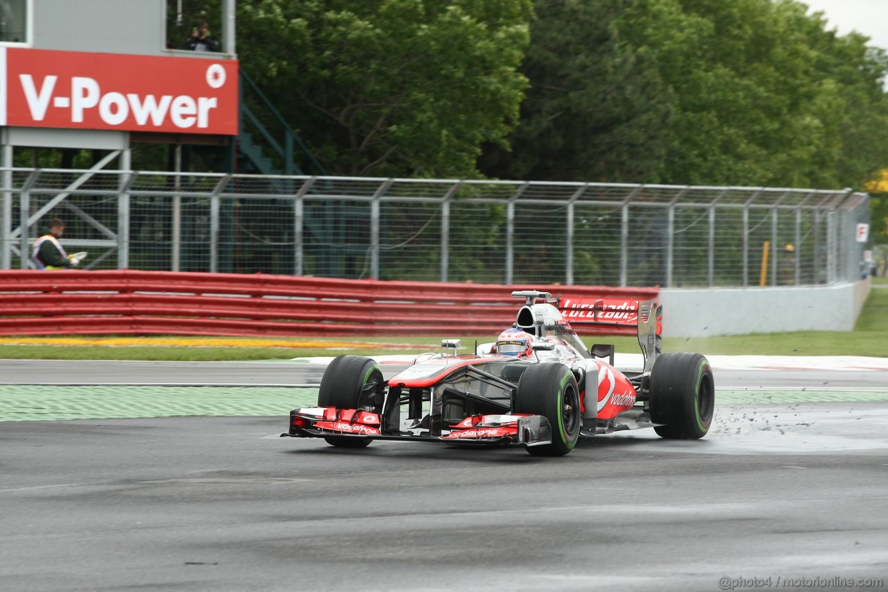 GP CANADA, 07.06.2013- Prove Libere 1, Jenson Button (GBR) McLaren Mercedes MP4-28 