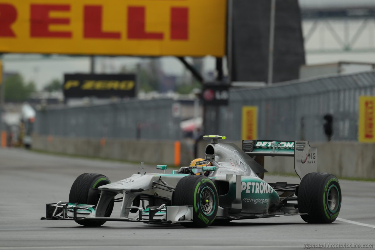 GP CANADA, 07.06.2013- Prove Libere 1, Lewis Hamilton (GBR) Mercedes AMG F1 W04