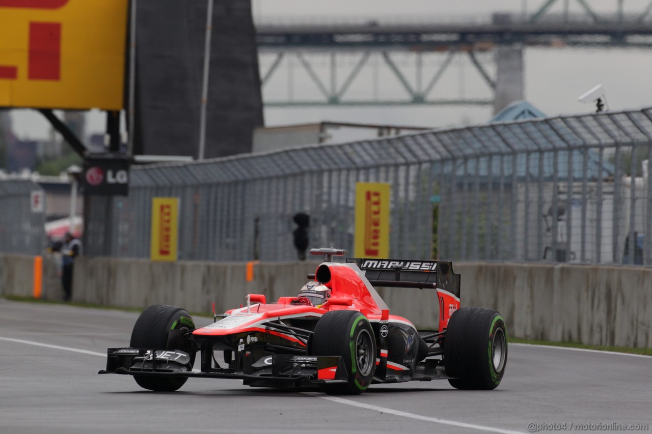 GP CANADA, 07.06.2013- Prove Libere 1, Jules Bianchi (FRA) Marussia F1 Team MR02 