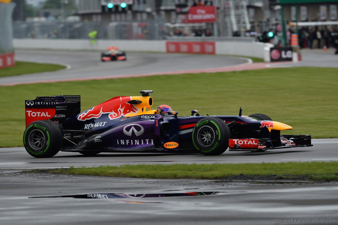 GP CANADA, 07.06.2013- Prove Libere 1,  Sebastian Vettel (GER) Red Bull Racing RB9